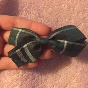 Plad hair bow clip
